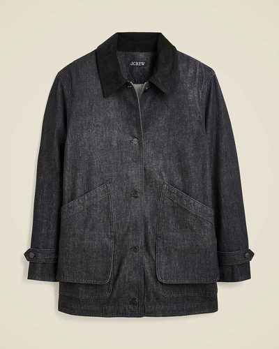 Crew womens denim barn coat - j.crew,
